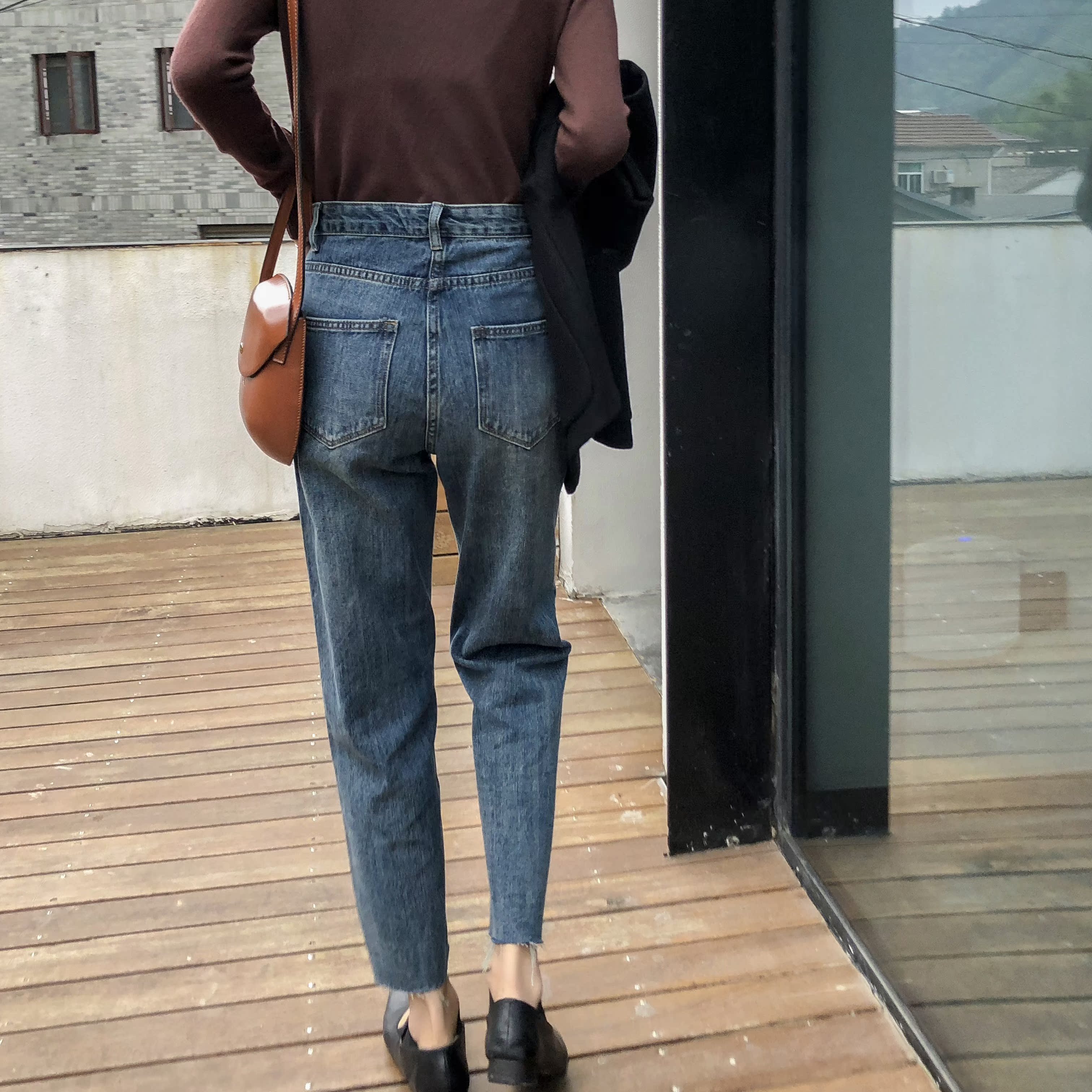 EKOOL直筒牛仔裤女春季2020新款宽松九分韩版百搭休闲显瘦高腰裤在类目 女装/女士精品, 牛仔裤中 - 来自Buy2taobao.com提供专业的淘宝代购服务