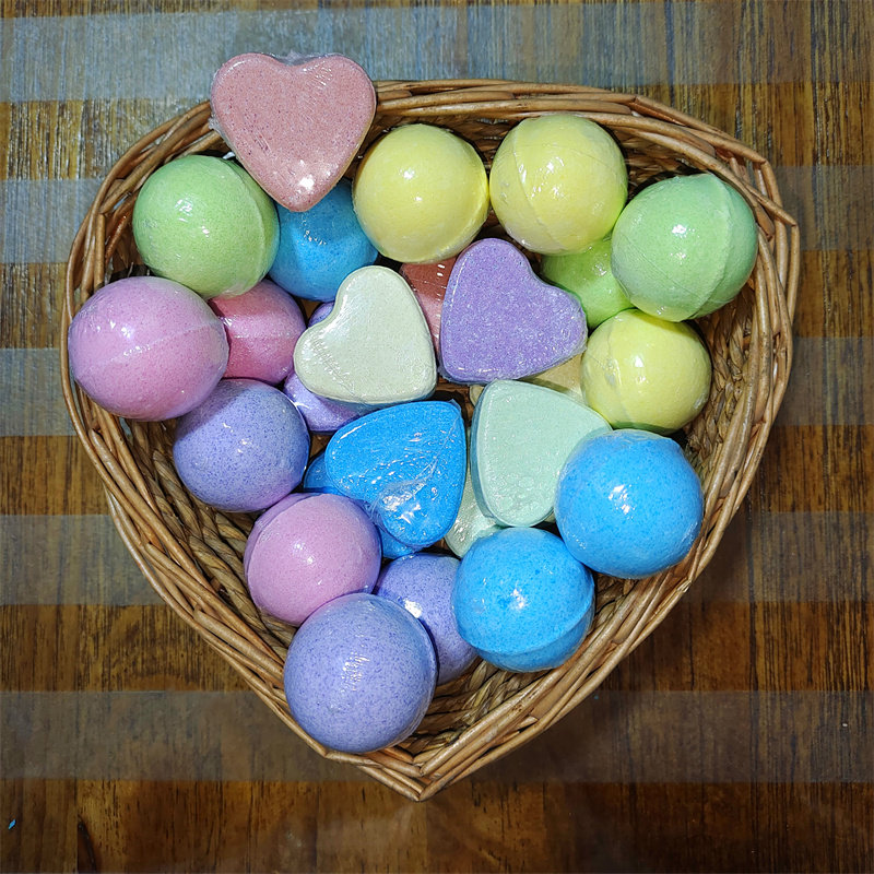 90淘宝新品香浴盐泡澡浴球精油泡泡浴起泡盐浴儿童沐浴球bathball一次