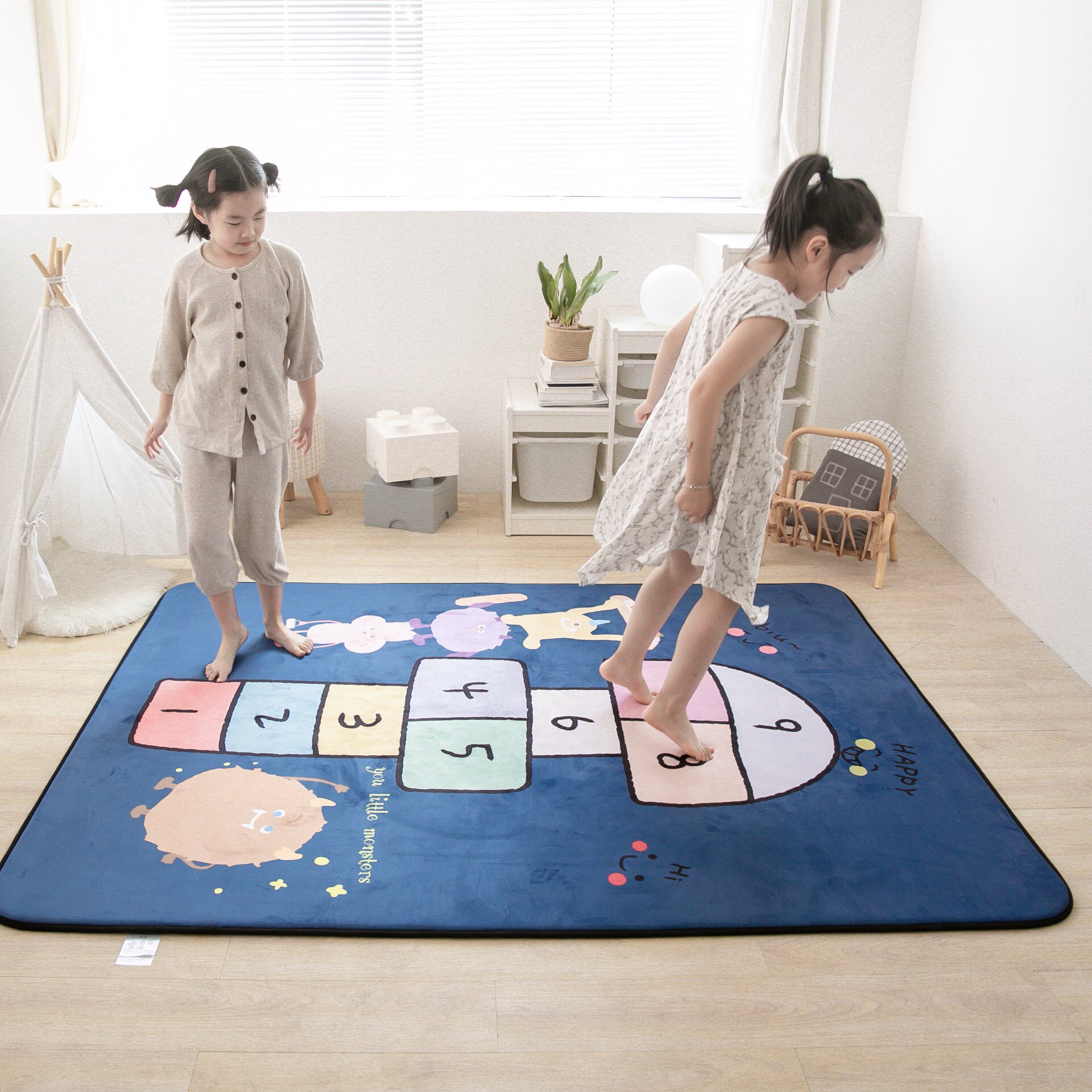 儿童爬行垫宝宝游戏垫慢回弹加厚婴儿爬爬垫客厅垫子卧室地垫家用