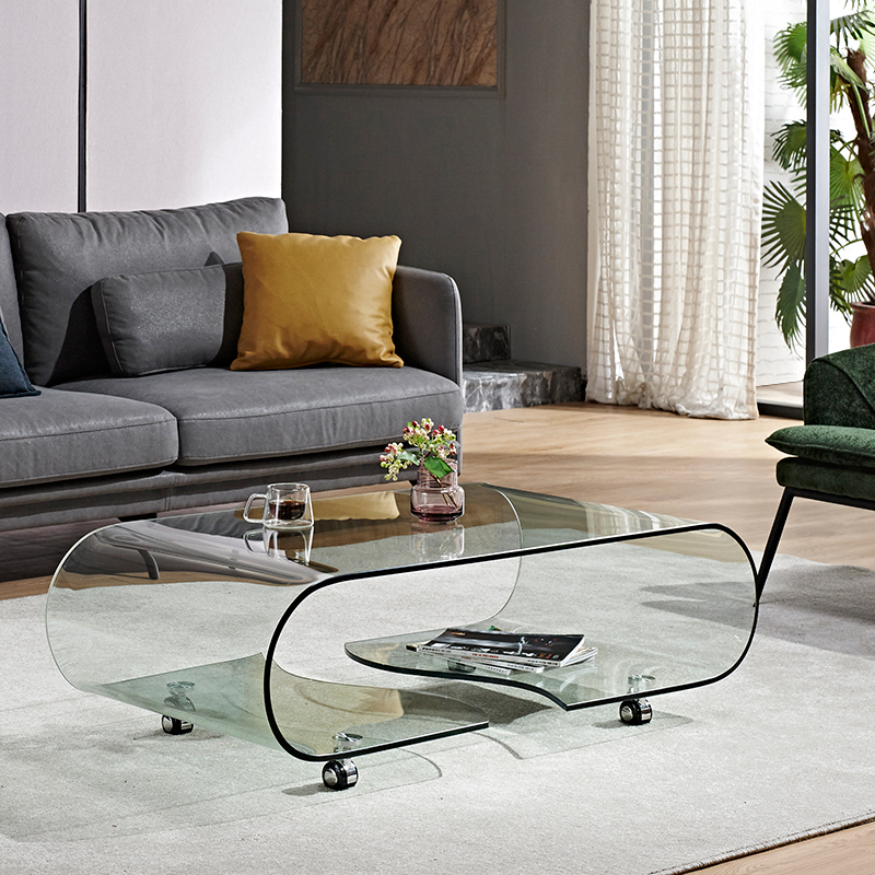 茶桌客厅茶几玻璃小户型迷你家具创意个性长方形简约现代简易小桌