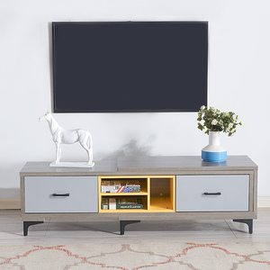 北欧极简电视柜现代简约高级灰大小户型家具板式伸缩电视柜组合