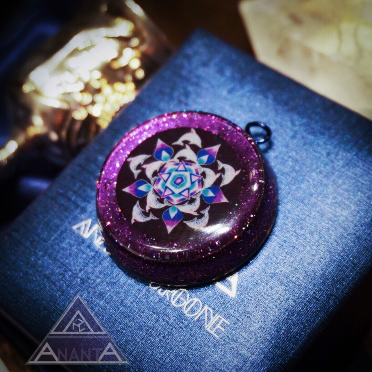 海豚之音紫罗兰火焰克罗地亚进口orgone奥根高频能量吊坠奥罡项链