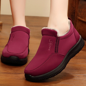 冬季棉鞋女加绒圆头图片