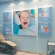 口腔牙科诊所墙面装饰医院前台玻璃门背景儿童诊室形象3d立体贴纸