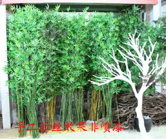 高仿真竹子假竹子装饰定制加密落地工程竹子隔断屏风细竹