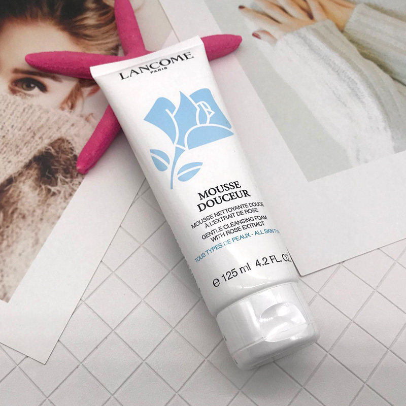 热销兰蔻清莹洗面奶_兰蔻蓝色洗面奶mousse douceur 清莹洁面混合性