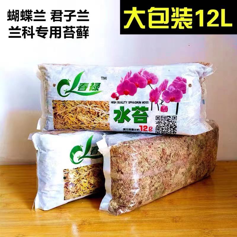 水苔包邮无菌智利进口干水苔蝴蝶兰花专用营养土苔藓石斛食虫植物