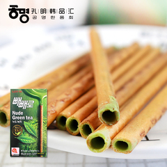 韩国进口休闲零食光棍棒 Lotte乐天巧克力棒绿茶注心抹茶味39g