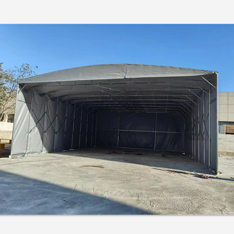 仓库雨篷可移动伸缩式遮阳棚大型物流挡雨蓬工厂临时活动棚子南京