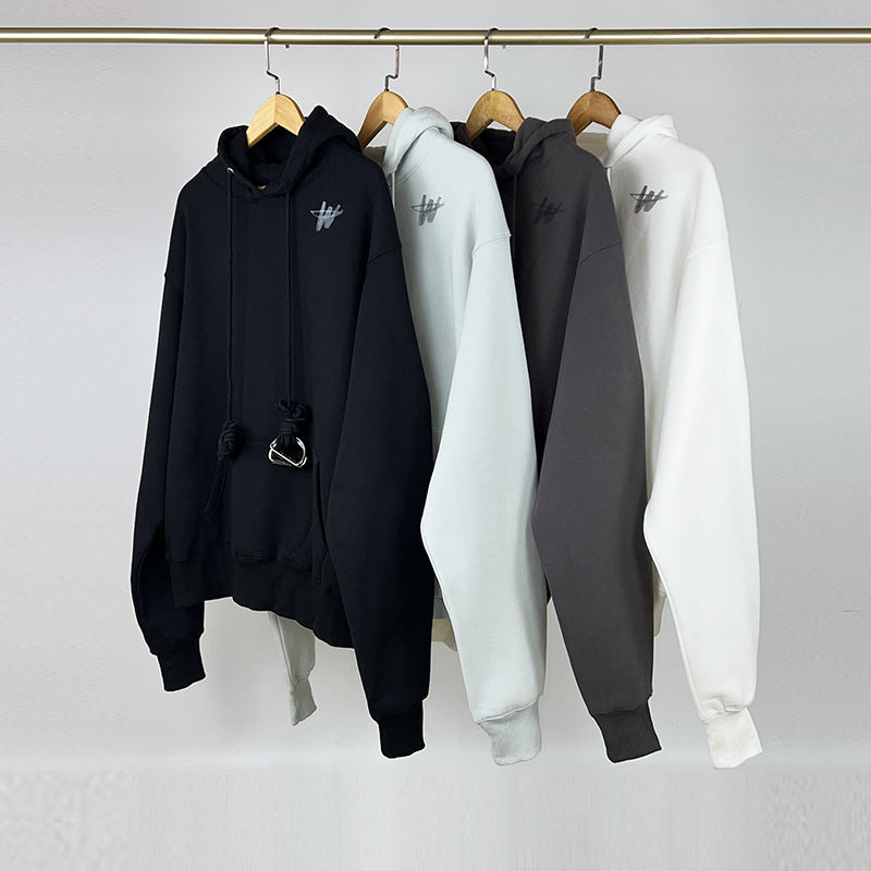 过验we11done易烊千玺同款铁环连帽卫衣welldone vvc11dene帽衫