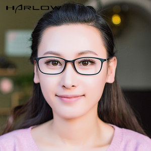 带鼻托配近视镜102高档韩国钨碳塑钢超轻超细眼镜框架大中小脸 塌鼻梁