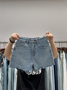 夏上新!【BABO巴布】韩版时尚休闲牛仔短裤  01671# 卡布欧货