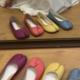 34-42里外真皮~分趾浅口单鞋女圆头平底单鞋春夏浅色系女鞋芭蕾鞋