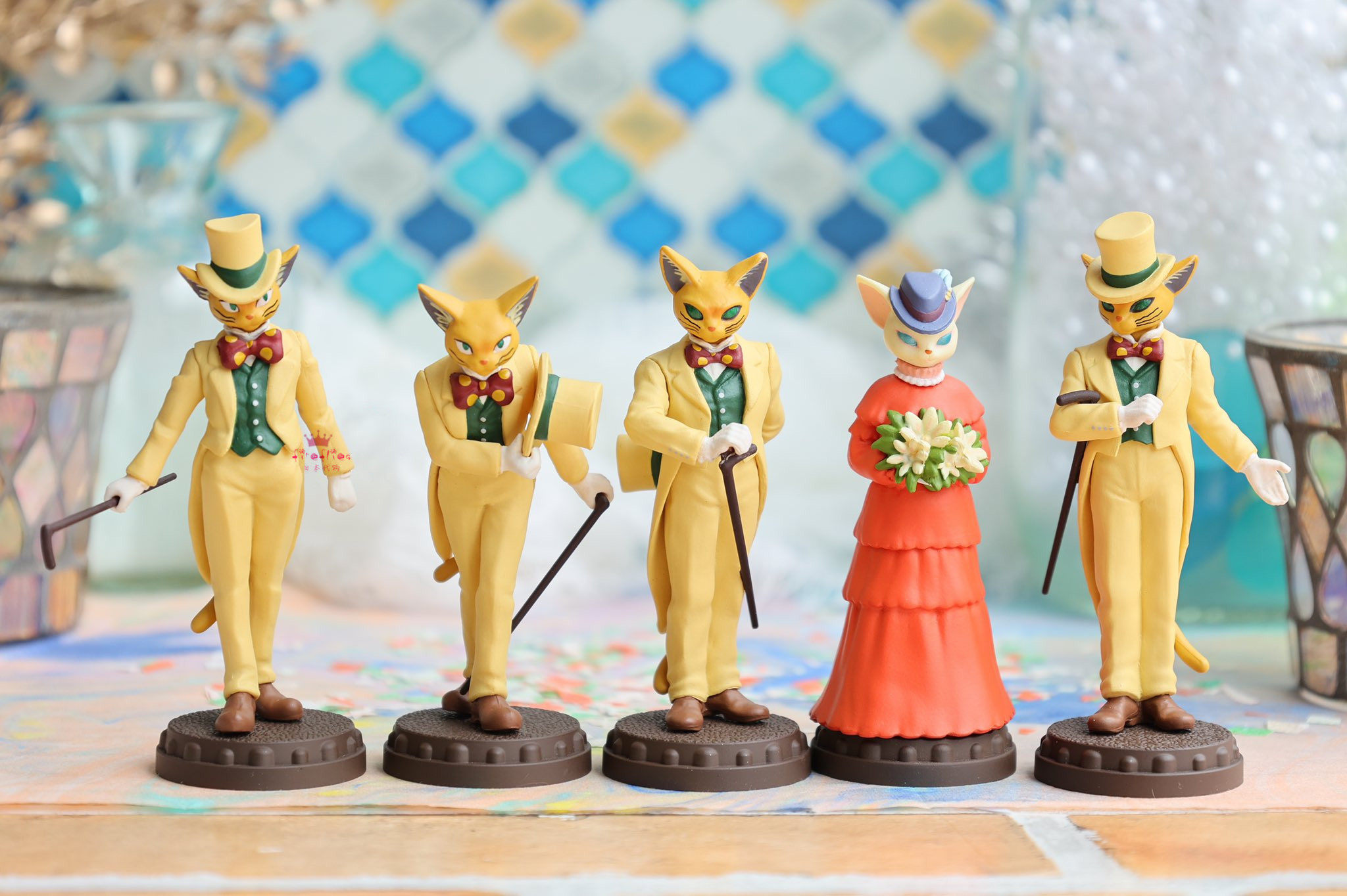 日本代购 侧耳倾听 猫男爵 各种姿势 可爱人偶公仔手办收藏