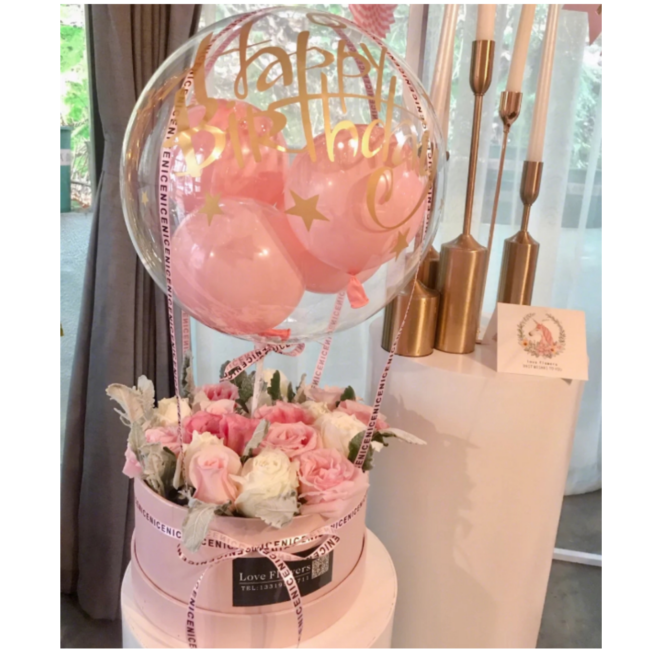 ins Pleasantly surprised balloon rose flower fireworks display Changsha Same city birthday Blessing Valentine's Day Sending flowersin the Flower delivery/Flowers simulation/Plants gardening , Flower delivery(City) category - from Buy2taobao.com to provide professional Taobao agent buy service