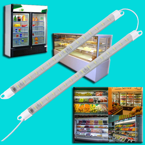 防水冰柜灯led硬灯条dc24v冷藏冰箱dc12v鱼缸点菜保鲜柜展示柜灯