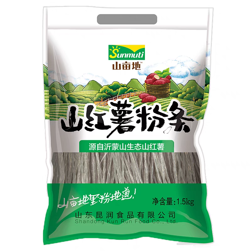 山亩地红薯粉条细红苕粉丝红薯粉丝酸辣粉1500g方便速食山东特产