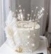 轩和蛋糕模型加高创意水晶星星皇冠羽毛公主女神生日网红仿真样品