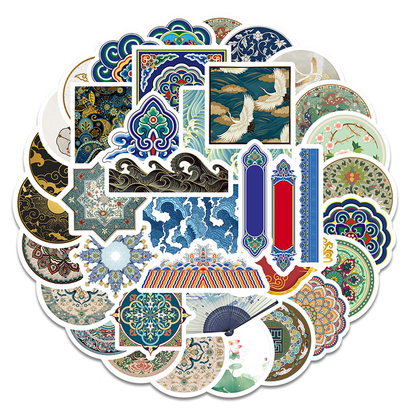 行李箱贴纸中国风