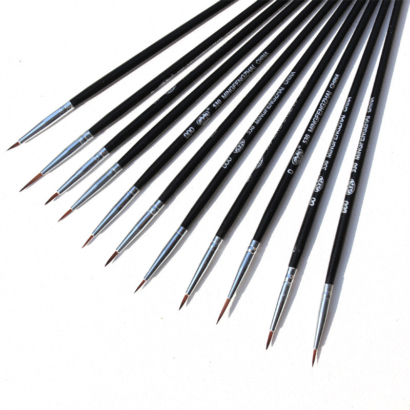 颜料勾线笔细尖勾边笔描边笔细节勾画画笔丙烯水粉勾线笔