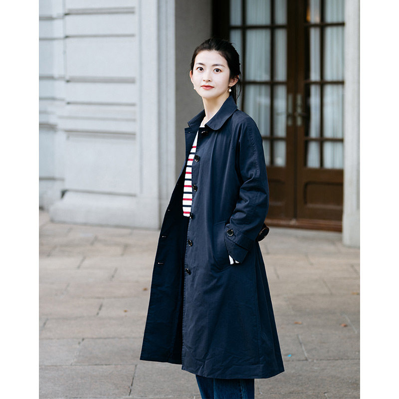 风衣藏青色女