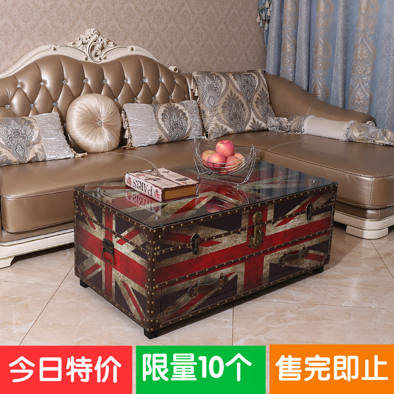 欧式复古皮大箱子茶几陈列道具会所酒店咖啡桌样板房别墅客厅茶几在类目 住宅家具, 几类, 茶几中 - 来自Buy2taobao.com提供专业的淘宝代购服务