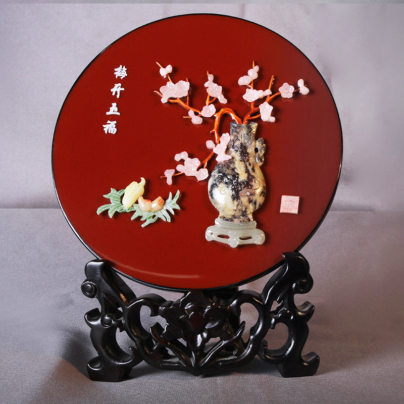 扬州漆器厂书房摆放精致结婚生日商务家居书桌面办公装饰创意礼品