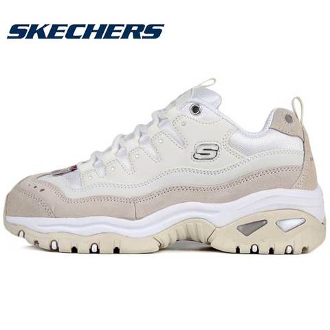 Skechers斯凯奇女鞋复古拼接厚底熊猫鞋老爹鞋休闲运动鞋潮13414