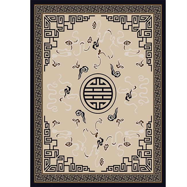 茶桌地毯地垫客厅中式图片