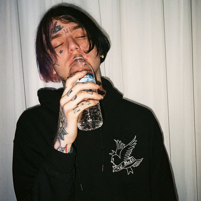 lil peep美式街头潮牌卫衣男连帽cry baby嘻哈饶舌宽松大码外套潮