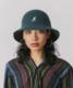 Kangol Wool Casual袋鼠秋冬保暖羊毛圆顶黑色渔夫帽情侣男女桶帽