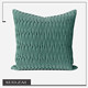 简约现代北欧样板间沙发客厅抱枕靠包靠垫绿色V形绗棉绣花方枕