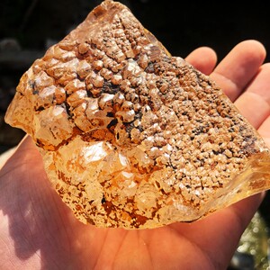 天然黄皮冰糖晶骨干水晶原石 骨干大师水晶原石摆件 涅盘水晶原石