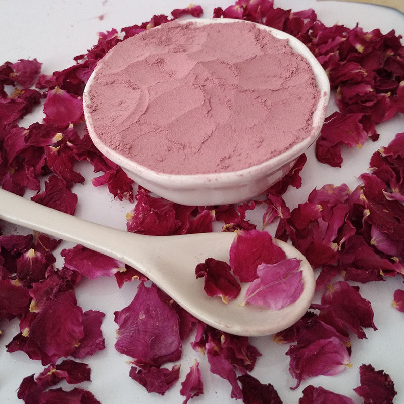 食用玫瑰花粉 平阴玫瑰花瓣粉 玫瑰粉食品原料 重瓣红玫瑰粉100克
