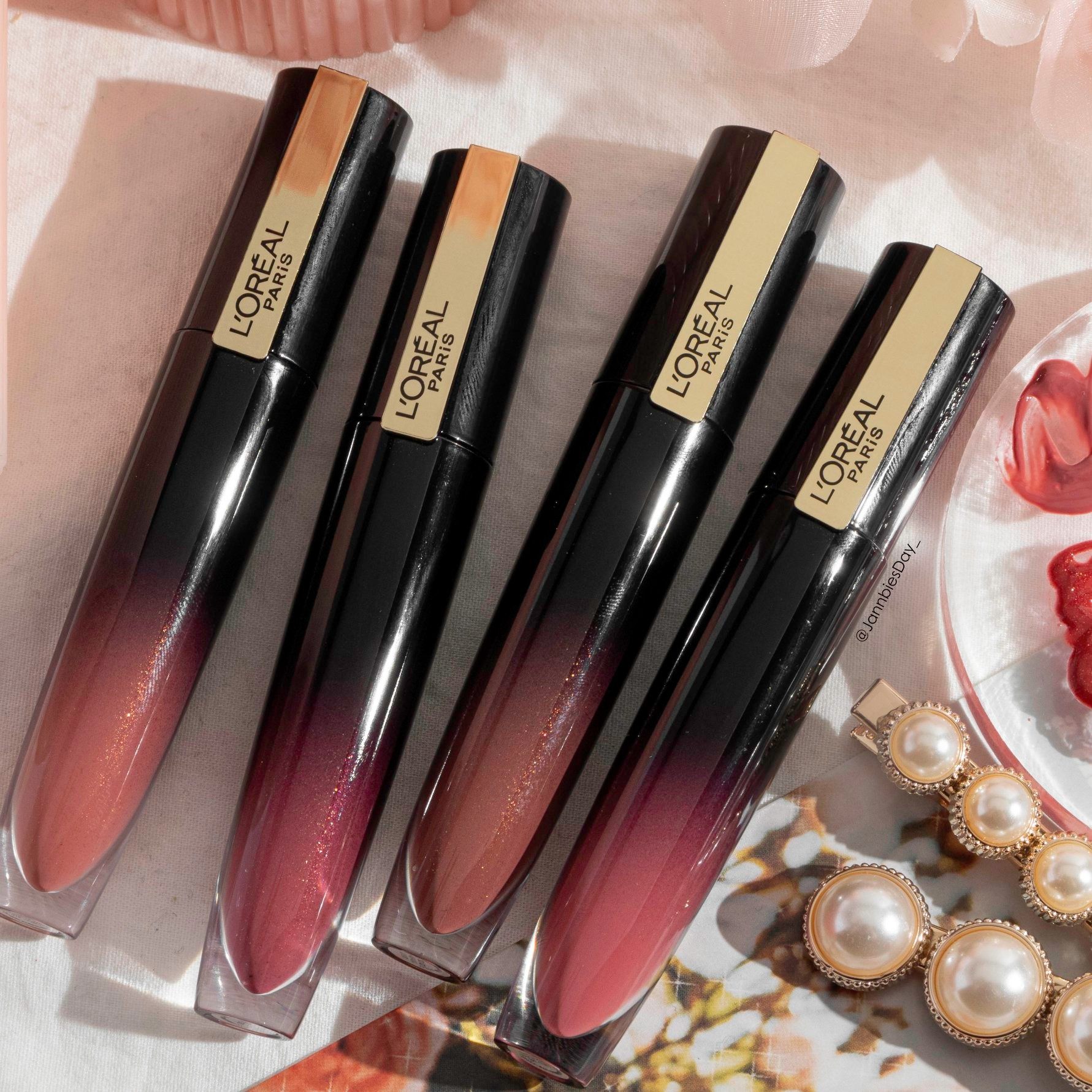 热销泰国欧莱雅_泰国正品欧莱雅loreal 小钢笔湿吻 唇釉水光系列129