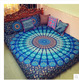 东南亚印度曼陀罗挂布挂毯疗愈背景布墙卧室艺术装饰沙发巾桌布