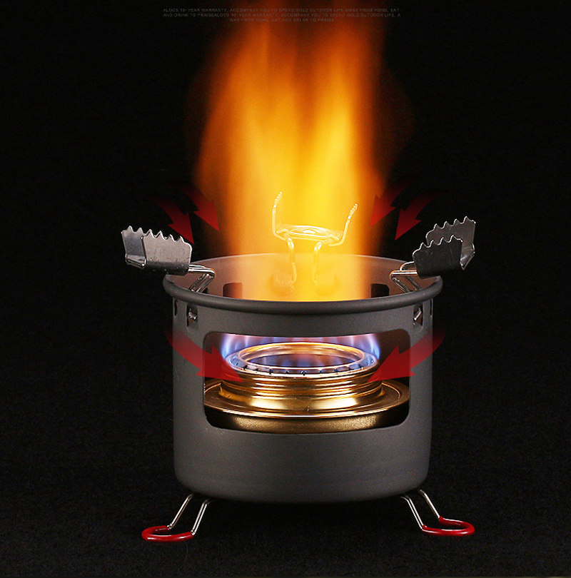 包邮alocs爱路客 户外便携液体酒精炉头 野营炉具b13 送赠品升级