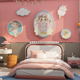 儿童房间布置卧室墙面装饰画用品公主女孩床头背景墙卡通3d立体