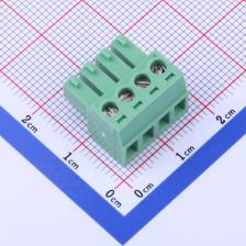 PF381-C04ASMN1 插拔式接线端子 插头 3.81mm 排数:1 每排P数:4