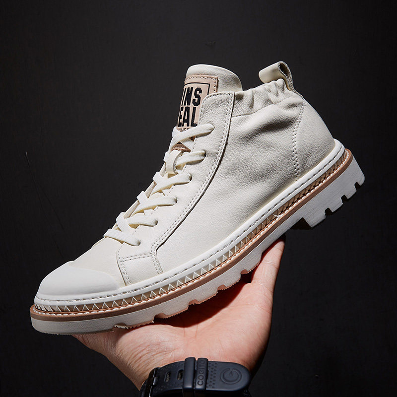 mars mister火星先生新款欧洲站男鞋潮流高帮鞋百搭真皮马丁靴潮