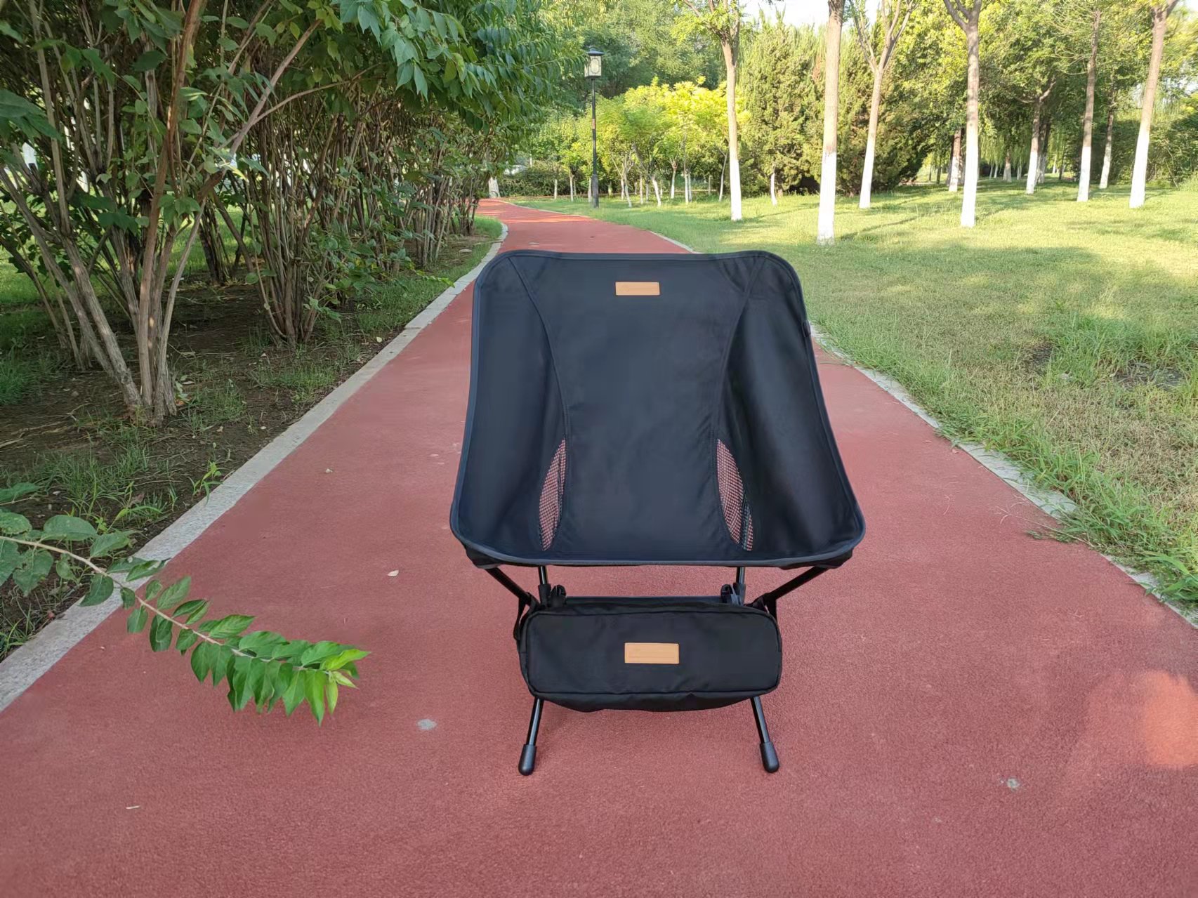 户外超轻铝管月亮椅高端折叠便携椅摩旅露营装备沙滩公园郊游坐椅