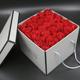 毕业季高考方形红玫瑰花礼盒北京鲜花速递同城生日上门送花配送