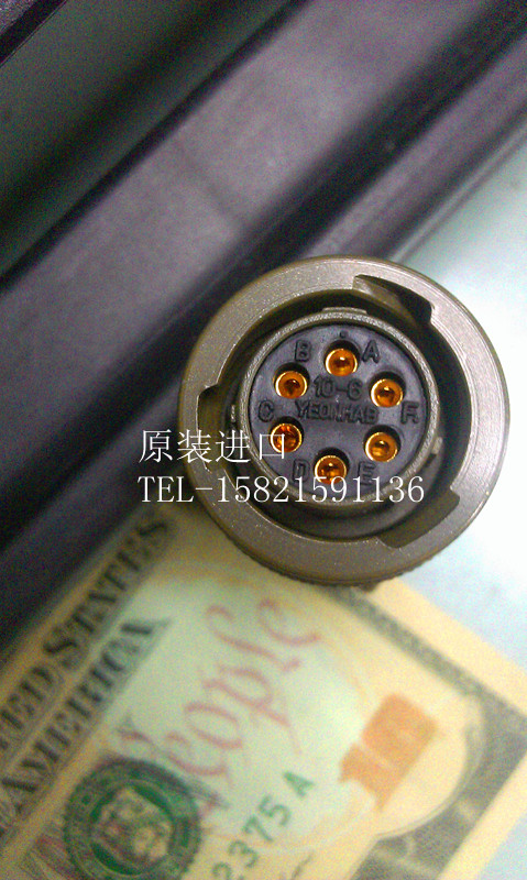 进口航空插头插座 3116-10-6S  3112-10-6P 代替Amphenol
