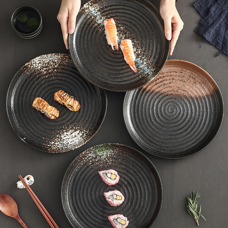 陶瓷大容量创意圆形深盘盘小龙虾装菜盘子大号菜盘汤盘家用实用盘