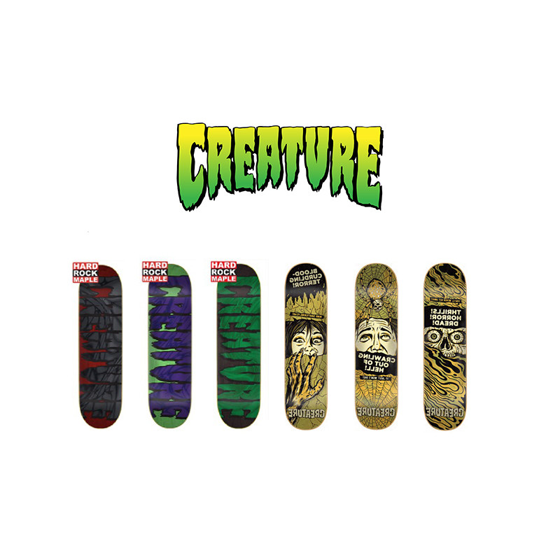 我是我55滑板店代理美国进口creature专业滑板板面 双翘街头动作