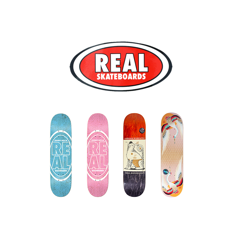 我是我55滑板店代理原装进口美国real正品专业滑板板面双翘滑板