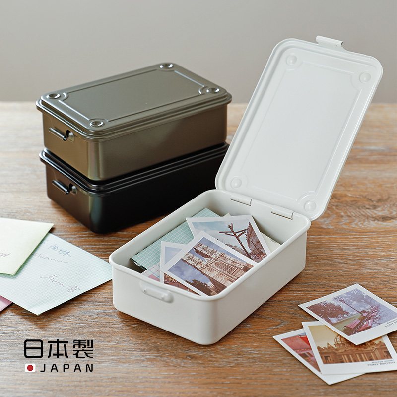 TOYO日本制复古铁皮收纳盒翻盖小药盒工具盒手账证件整理盒针线盒在类目 收纳整理, 家庭收纳用具, 收纳盒, 证件收纳盒中 - 来自Buy2taobao.com提供专业的淘宝代购服务
