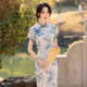 妈妈改良旗袍长款女2024新款年轻款高端优雅气质复古中国风连衣裙