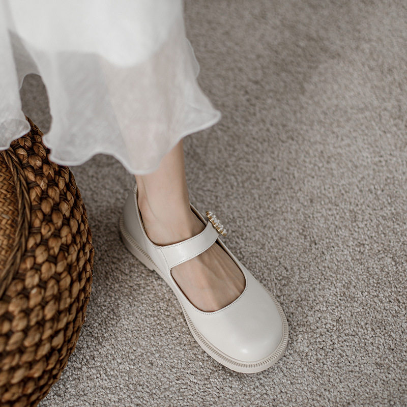 夏平底英伦风日系女鞋复古