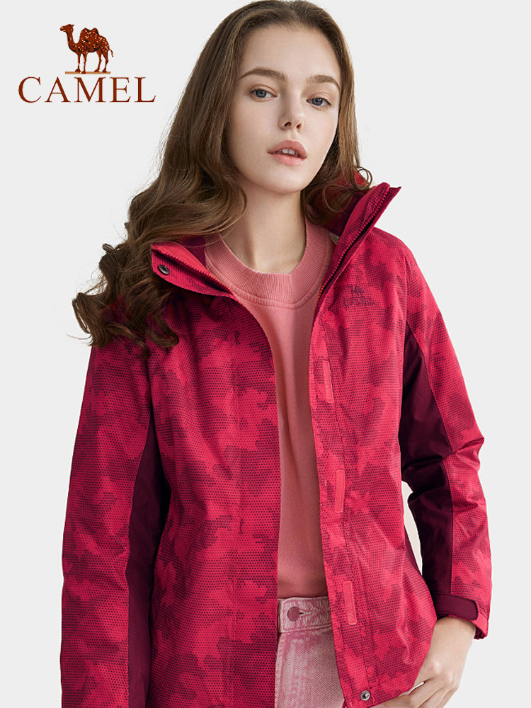 骆驼冲锋衣女款